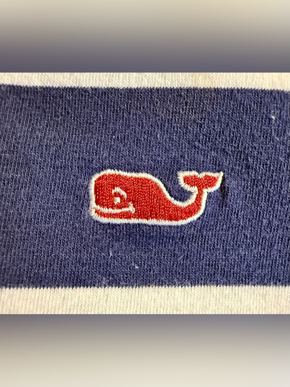 Vineyard Vines for Target Striped Short Sleeve Polo Shirt Men’s L Blue White - Picture 5 of 9